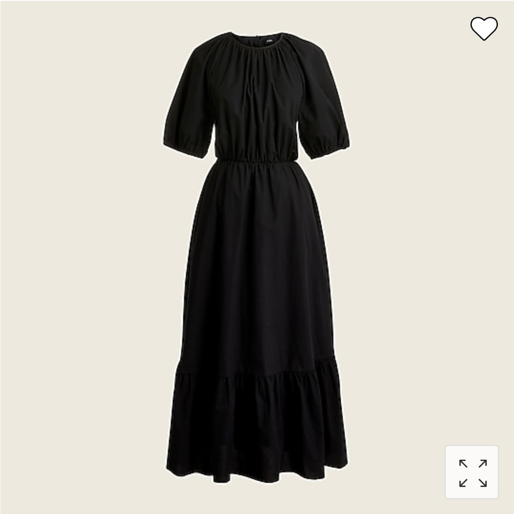 J Crew Side-cutout cotton poplin dress BG397